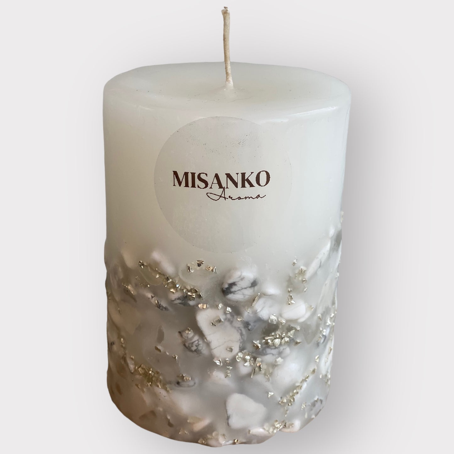 Clear Quartz & Howlite
